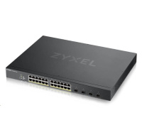 Zyxel XGS1935-28HP, 28 Port Lite-L3 Smart Managed PoE Switch, 24x Gigabit PoE and 4x 10G SFP+, hybrid mode