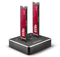 BAZAR AXAGON ADSA-M2C, USB-C 3.2 Gen 2 - 2x M.2 NVMe SSD CLONE MASTER dokovací stanice - ROZBALENO