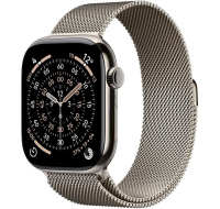 Apple Watch Series 11 GPS + Cellular 46mm Natural Titanium Case with Natural Milanese Loop - M/L