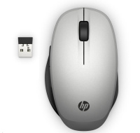 HP Dual Mode Silver Mouse 300 - bluetooth myš, připojení ke dvou PC zároveň