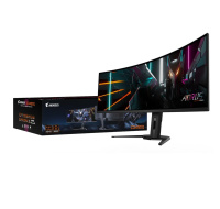 GIGABYTE LCD - 49" Gaming monitor AORUS CO49DQ, OLED, 5120x1440 DQHD 32:9, 144Hz, 1.5M:1, 250cd/m2, 0.03ms, 2xHDMI, 1xDP