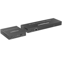 PREMIUMCORD HDMI switch, 4K@60Hz HDMI2.0 KVM 4:1 s ovládáním až na 70m přes Cat6/7