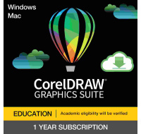 CorelDRAW Graphics Suite 365 Student & Teacher pronájem licence  (25+) (Windows/MAC) EN/FR/DE/IT/SP/BP/NL/CZ/PL