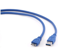 GEMBIRD Kabel USB 3.0 A-Micro B propojovací 1,8m (modrý)