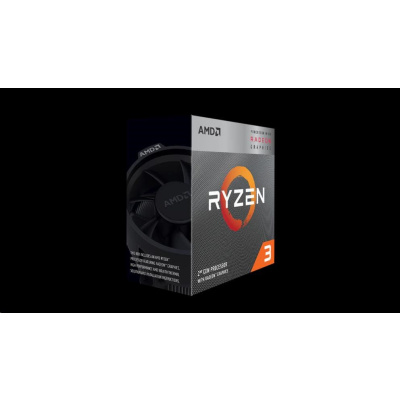 CPU AMD RYZEN 3 3200G, 4-core, 3.6 GHz (4 GHz Turbo), 6MB cache (2+4), 65W, socket AM4, Wraith Stealh, Radeon RX VEGA 8