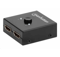 Manhattan HDMI rozdělovač, 4K Bi-Directional 2-Port HDMI Splitter/Switch, 4K@30Hz, černá