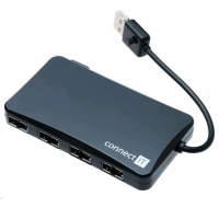 CONNECT IT USB 2.0 hub REVERSE se 4 oboustrannými porty