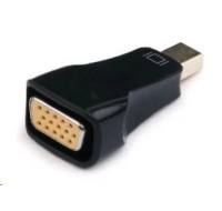 GEMBIRD Redukce mini DisplayPort - VGA (M/F, černá)