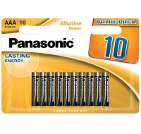 PANASONIC Alkalické baterie Alkaline Power LR03APB/10BW AAA 1,5V (Blistr 10ks)