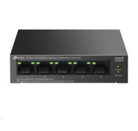 TP-Link LiteWave switch LS105LP (5x100Mb/s, 4xPoE, 41W, fanless)