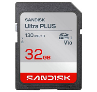 Sandisk Ultra PLUS SDHC karta 32GB UHS-I,V10, U1, C10, (130MB/s)