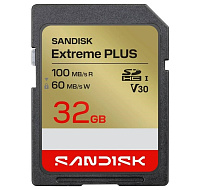 SanDisk SDXC karta 32GB Extreme PLUS (R100/W60 MB/s Class 10, UHS-I U3 V30)