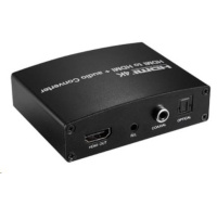 PREMIUMCORD HDMI 4K Audio extraktor s oddělením audia na stereo jack, SPDIF Toslink, RCA