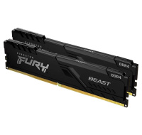 KINGSTON DIMM DDR4 16GB (Kit of 2) 3733MT/s CL19 FURY Beast Černá