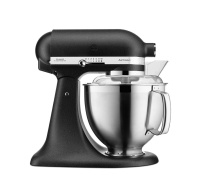 KitchenAid Artisan 5KSM185PSEBK Kuchyňský robot - 10 rychlostí, planetární systém, celokovová konstrukce, černá