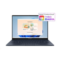 ASUS NTB Zenbook 14 (UX3405CA-OLED644W), Ultra 7 255H, 14" 1920x1200, 32GB, 1TB SSD, iArc, W11 Home, Ponder Blue