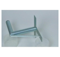 Držák antény na zeď, tvar T se vzpěrou, galvanický zinek, délka 25cm