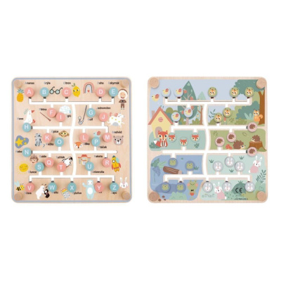 Oboustranné bludiště - Abeceda a zvířátka