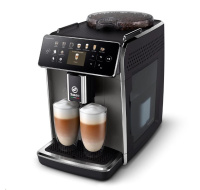 BAZAR Saeco GranAroma SM6582/10 automatický kávovar, 1500 W, vestavěný mlýnek, 15 barů, dotykový displej, 6 profilů