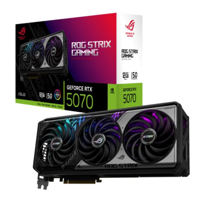 ASUS VGA NVIDIA GeForce RTX 5070 ROG STRIX 12GB, 12GB GDDR7, 3xDP, 2xHDMI