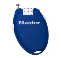 Master Lock Zatahovací kabelový zámek 4603EURD - modrý