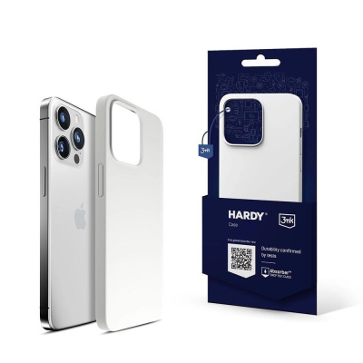 3mk ochranný kryt HARDY Silicone MagCase pro Apple iPhone 14 Pro, White