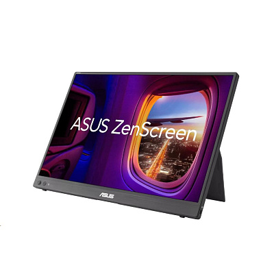 ASUS LCD 16" ZenScreen MB16FC Portable Monitor, 1920x1200, Flat, 75Hz, 5ms, Flicker-Free, HDMI, USB-C