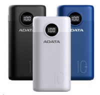 ADATA PowerBank AP10000 - externí baterie pro mobil/tablet 10000mAh, černá (37Wh) USB-C