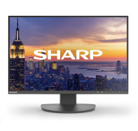 SHARP MT 24" MultiSync EA242W-BK, IPS TFT, 1920x1200, 300nit, 1000:1, 6ms, DP, DVI-D, HDMI, USB, Repro, Černý