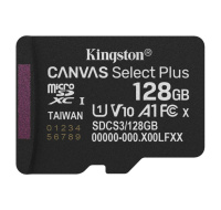 Kingston MicroSDXC karta 128GB Canvas Select Plus, U1, V10, A1