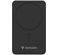 VERBATIM Powerbanka Charge 'n' Go Essentials, Magnetická, 10000 mAh, USB-C, Černá