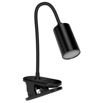 CONNECT IT Stolní LED lampa CLIP 2 s klipem, černá