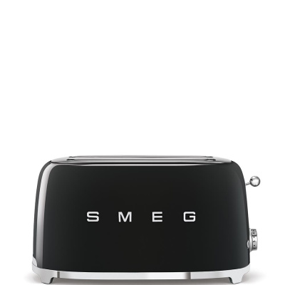 Smeg TSF02BLEU, toustovač / topinkovač, 4 toasty, 6 úrovní opékání, zásuvka na drobky, styl. 50. let, černý