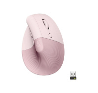 Logitech Lift Vertical Ergonomic Mouse for Business, Pink