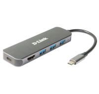 D-Link DUB-2333 USB-C Hub with HDMI and 3x USB3.0, mini docking station