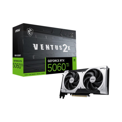 MSI VGA NVIDIA GeForce RTX 5060 Ti 8G VENTUS 2X PLUS, RTX 5060 Ti, 8GB GDDR7, 3xDP, 1xHDMI