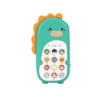 Dětský telefon dinosaurus - zelený