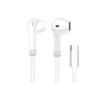 WG - Sluchátka s konektorem Type-C, Vortex Vibe, drátové, white