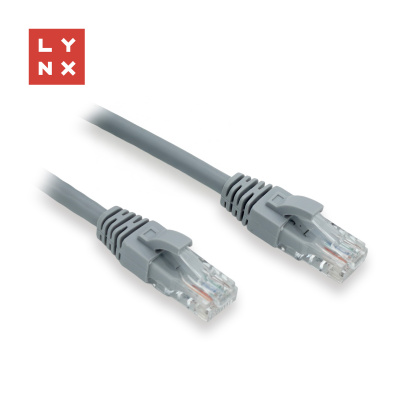 LYNX UTP patch kabel Cat6, PVC, 0,5m, šedý (balení obsahuje 10ks)