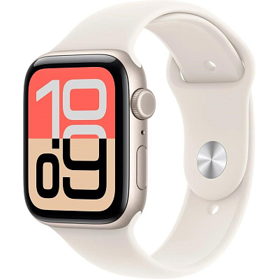 Apple Watch SE 3 GPS + Cellular 40mm Starlight Aluminium Case with Starlight Sport Band - M/L