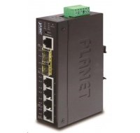 Planet switch IGS-5225-4T2S, průmyslový 4x10/100/1000T, 2x100/1000X SFP, -40~+75°C