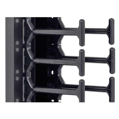 TRITON vertikální vyvazovací panel 32U, dvouřadý, pro rozvaděče šířky 800mm z řady RMA, RZA, RDA, RTA, RYA, černý