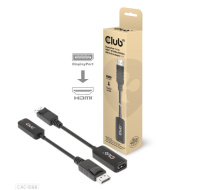 Club3D Adaptér aktivní DisplayPort 1.4 na HDMI 4K120Hz/8K60Hz HDR (M/F), černá