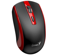 GENIUS myš ECO-8150/ 1200 dpi/ bezdrátová/ dobíjecí/ Copilot/ černo-červená