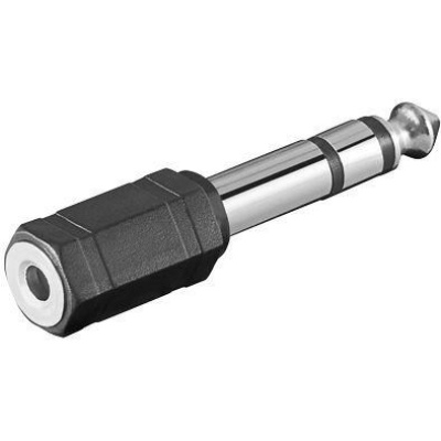 PremiumCord adaptér 6,3mm Stereo plug - 3,5mm Stereo jack (M/F)