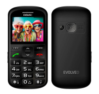 EVOLVEO EasyPhone XS, mobilní telefon pro seniory, černá