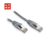 LYNX FTP patch kabel Cat5e PVC, CCA, 20m, šedý