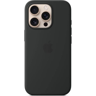 APPLE iPhone 16 Pro Silicone Case with MagSafe - Black