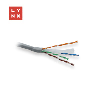 LYNX UTP kabel, Cat6, PVC (Eca), celoměděný, vnitřní, šedý, box 305m