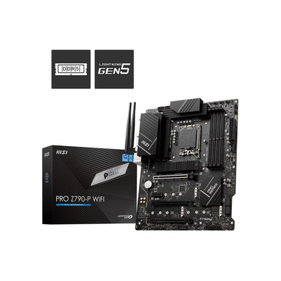 MSI MB Sc LGA1700 PRO Z790-P WIFI, Intel Z790, 4xDDR5, 1xDP, 1xHDMI, WI-FI